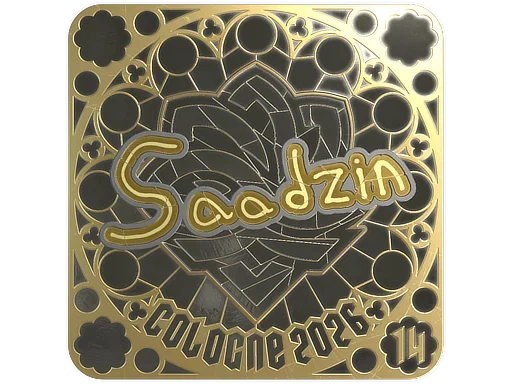 Sticker | saadzin (Gold, Ranked) | Cologne 2026 image