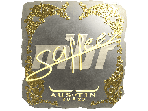 Sticker | saffee (Gold) | Austin 2025 image