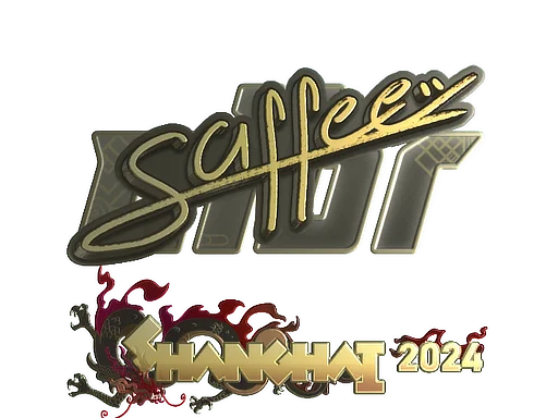 Sticker | saffee (Gold) | Shanghai 2024 image