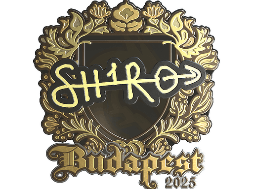 Sticker | sh1ro (Gold) | Budapest 2025 image