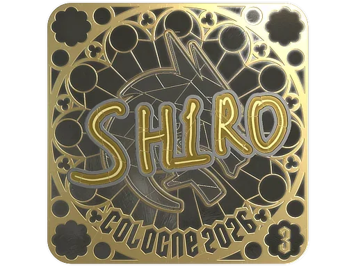 Sticker | sh1ro (Gold, Ranked) | Cologne 2026 image