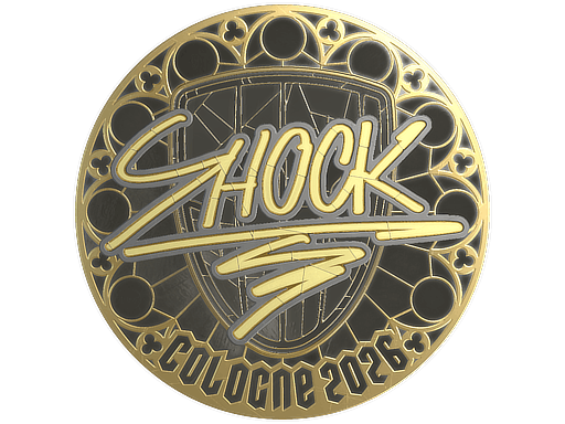 Sticker | SHOCK (Gold) | Cologne 2026 image