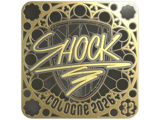 Sticker | SHOCK (Gold, Ranked) | Cologne 2026 image