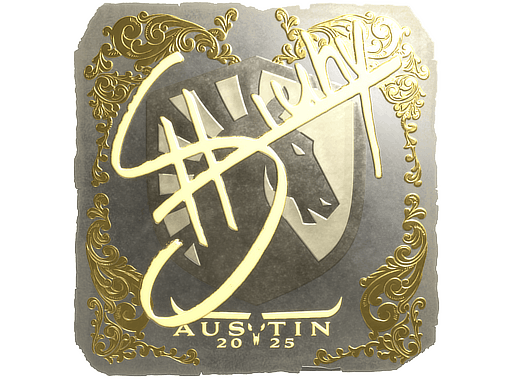 Sticker | siuhy (Gold) | Austin 2025 image