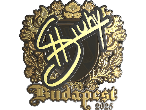Sticker | siuhy (Gold) | Budapest 2025 image
