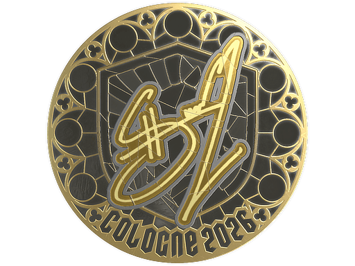 Sticker | siuhy (Gold) | Cologne 2026 image