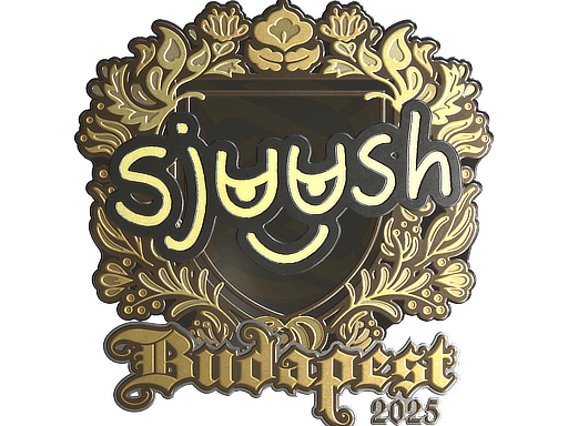 Sticker | sjuush (Gold) | Budapest 2025 image