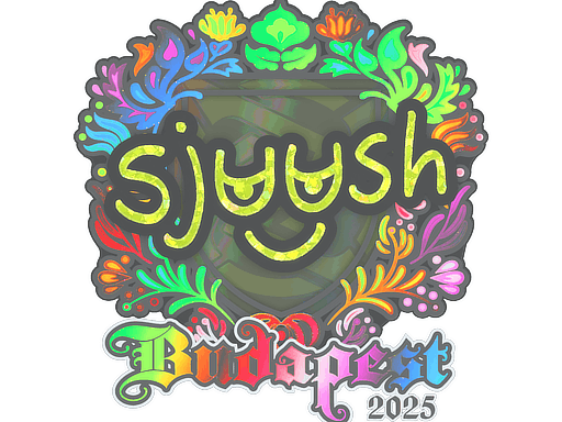 Sticker | sjuush (Holo) | Budapest 2025 image