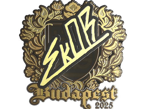 Sticker | sk0R (Gold) | Budapest 2025 image