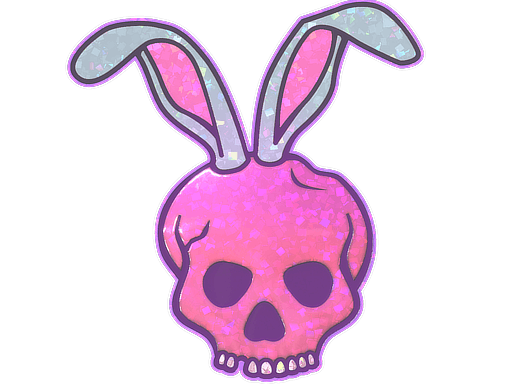 Sticker | Skull Bunny (Glitter) image