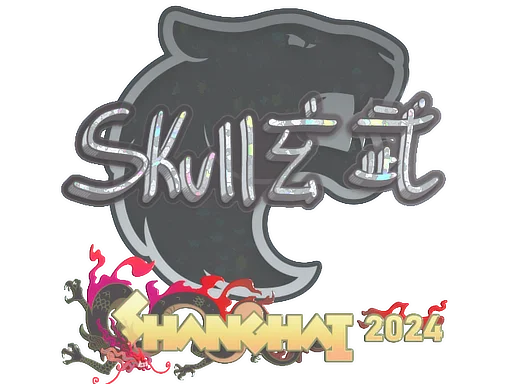 Sticker | skullz (Glitter) | Shanghai 2024 image