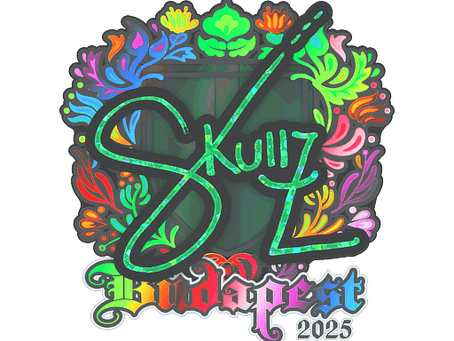 Sticker | skullz (Holo) | Budapest 2025 image