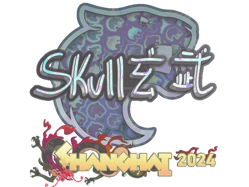 Sticker | skullz (Holo) | Shanghai 2024 image