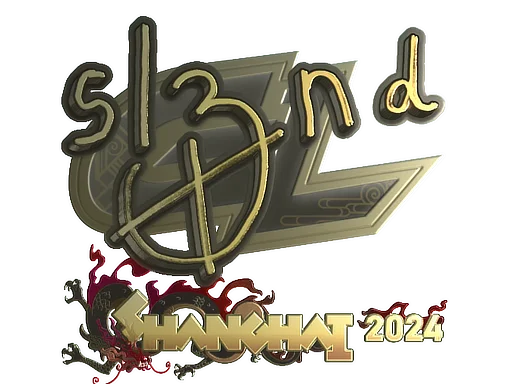 Sticker | sl3nd (Gold) | Shanghai 2024 image