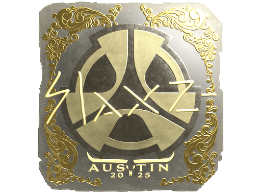 Sticker | slaxz- (Gold) | Austin 2025 image