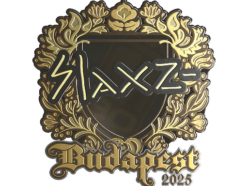 Sticker | slaxz- (Gold) | Budapest 2025 image