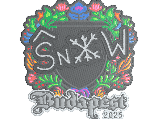 Sticker | snow (Embroidered) | Budapest 2025 image