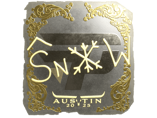 Sticker | snow (Gold) | Austin 2025 image