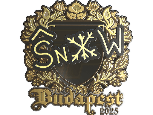 Sticker | snow (Gold) | Budapest 2025 image