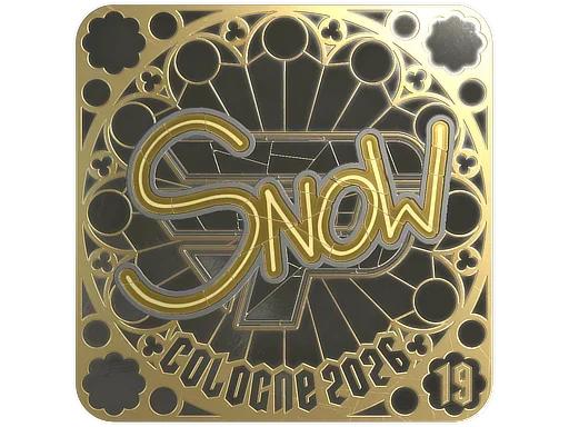 Sticker | snow (Gold, Ranked) | Cologne 2026 image