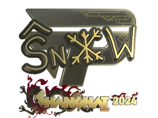Sticker | snow (Gold) | Shanghai 2024 image