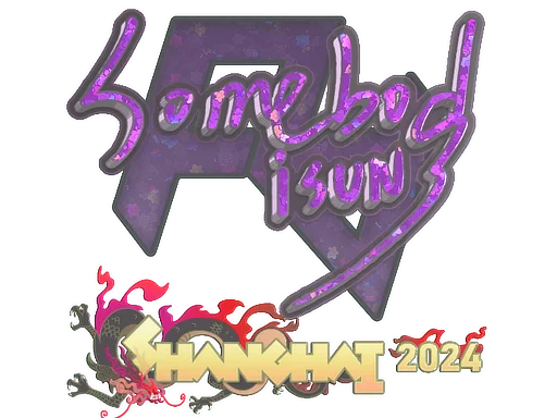 Sticker | somebody (Glitter) | Shanghai 2024 image