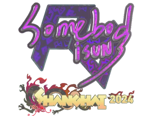 Sticker | somebody (Holo) | Shanghai 2024 image