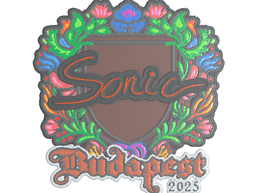 Sticker | Sonic (Embroidered) | Budapest 2025 image
