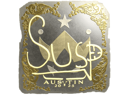 Sticker | susp (Gold) | Austin 2025 image