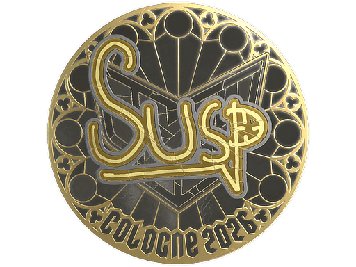 Sticker | susp (Gold) | Cologne 2026 image