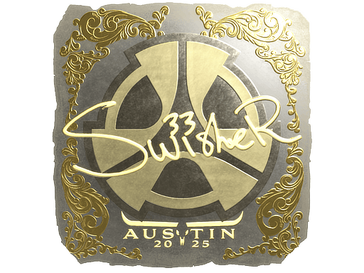 Sticker | Swisher (Gold) | Austin 2025 image