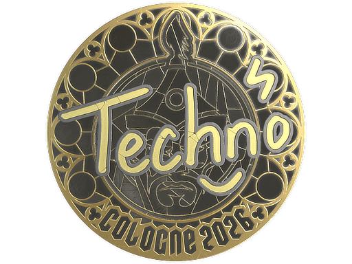 Sticker | Techno4K (Gold) | Cologne 2026 image