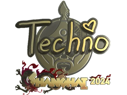 Sticker | Techno4K (Gold) | Shanghai 2024 image