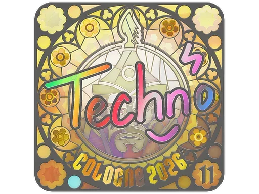 Sticker | Techno4K (Holo, Ranked) | Cologne 2026 image