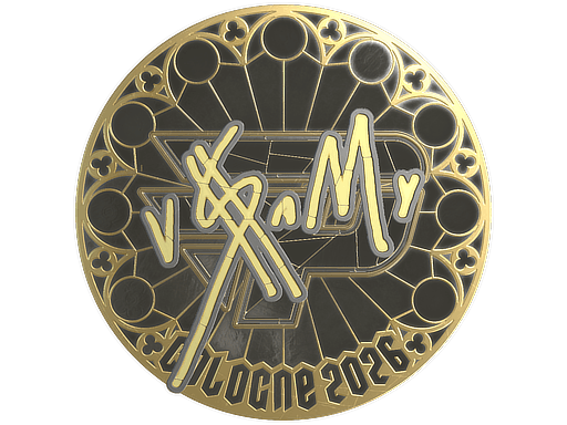 Sticker | v$m (Gold) | Cologne 2026 image