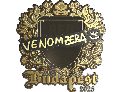 Sticker | venomzera (Gold) | Budapest 2025 image