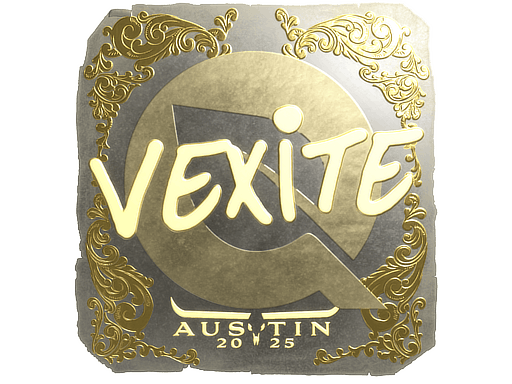 Sticker | vexite (Gold) | Austin 2025 image
