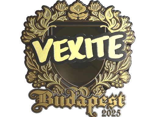 Sticker | vexite (Gold) | Budapest 2025 image