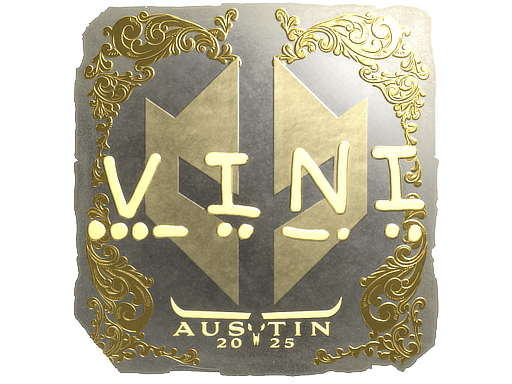 Sticker | VINI (Gold) | Austin 2025 image