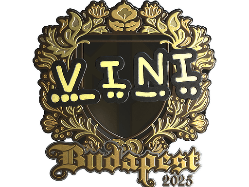 Sticker | VINI (Gold) | Budapest 2025 image
