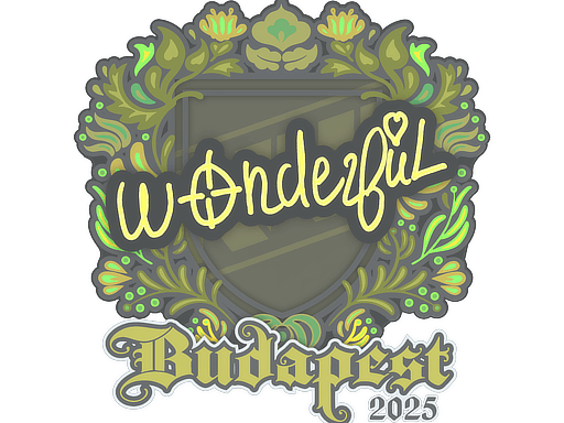 Sticker | w0nderful | Budapest 2025 image