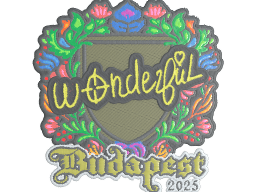 Sticker | w0nderful (Embroidered) | Budapest 2025 image