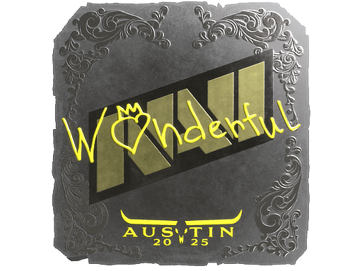 Sticker | w0nderful (Foil) | Austin 2025 image