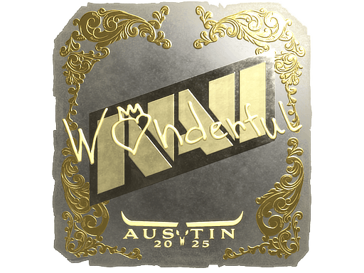 Sticker | w0nderful (Gold) | Austin 2025 image