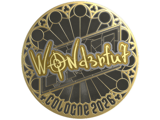 Sticker | w0nderful (Gold) | Cologne 2026 image