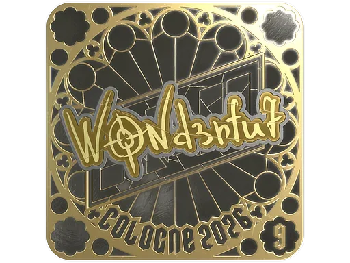Sticker | w0nderful (Gold, Ranked) | Cologne 2026 image