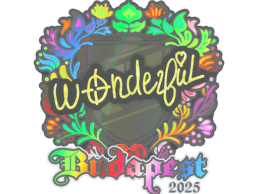 Sticker | w0nderful (Holo) | Budapest 2025 image