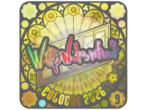 Sticker | w0nderful (Holo, Ranked) | Cologne 2026 image