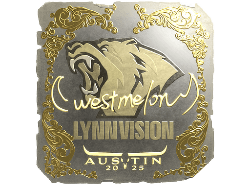 Sticker | westmelon (Gold) | Austin 2025