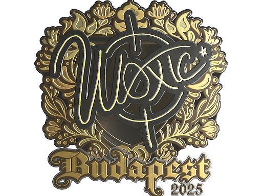 Sticker | woxic (Gold) | Budapest 2025 image
